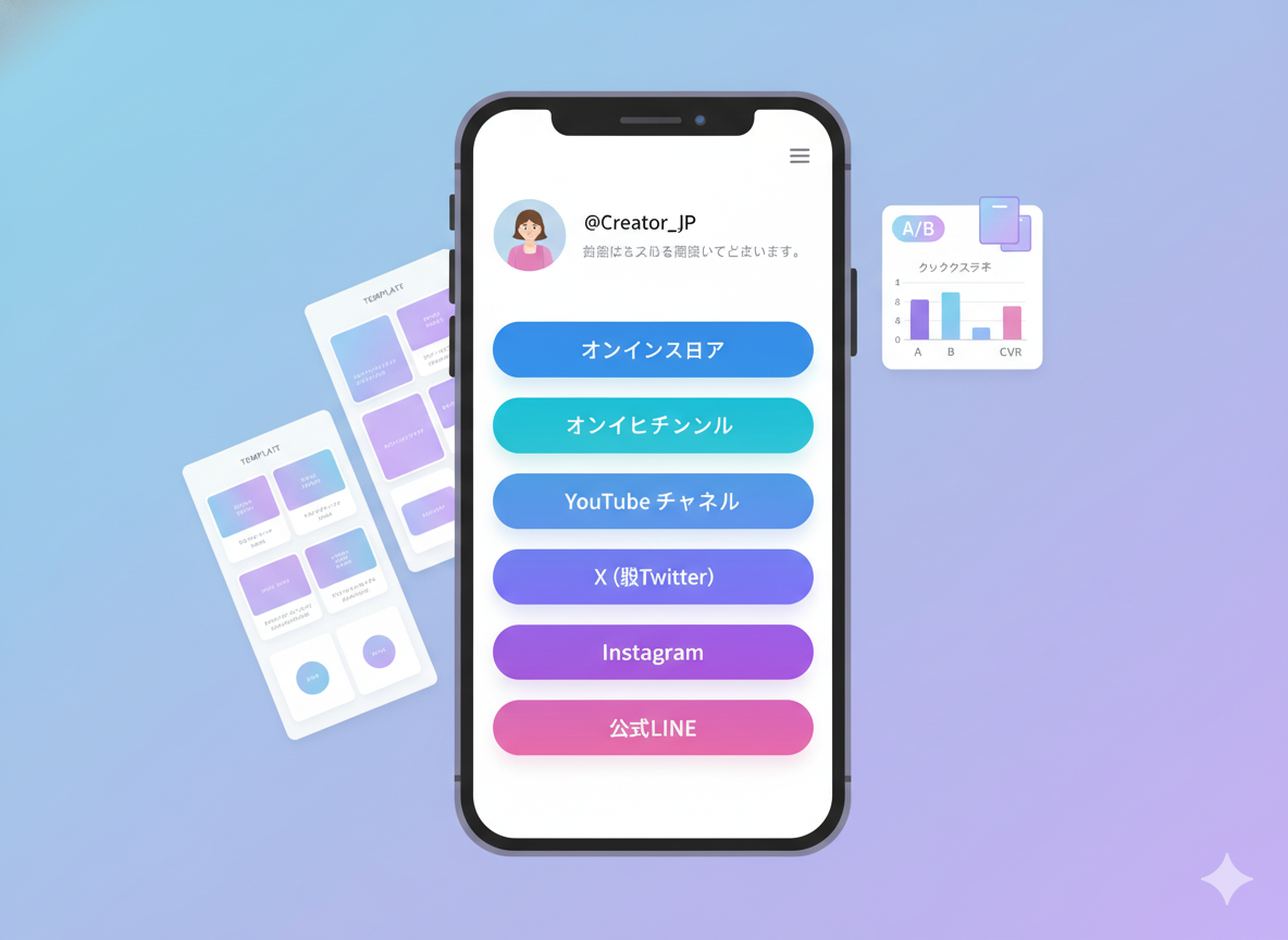 デザイナーがリンク集テンプレートを編集